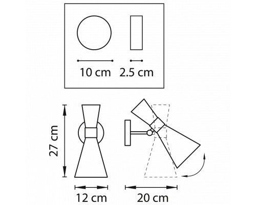 Бра Lightstar Dumo 816616