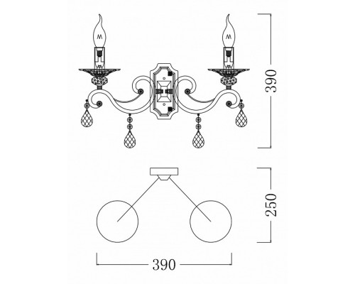 Бра Maytoni Grace ARM247-02-G