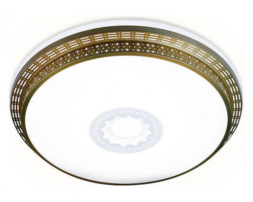 Накладной светильник Ambrella Orbital Design F130 WH GD 72W D500