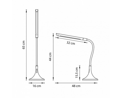 Настольная лампа офисная Lightstar Muro 808917