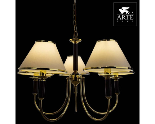 Подвесная люстра Arte Lamp Catrin A3545LM-5GO