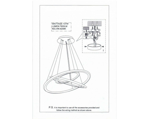 Подвесная люстра Lightstar Saturno 748142