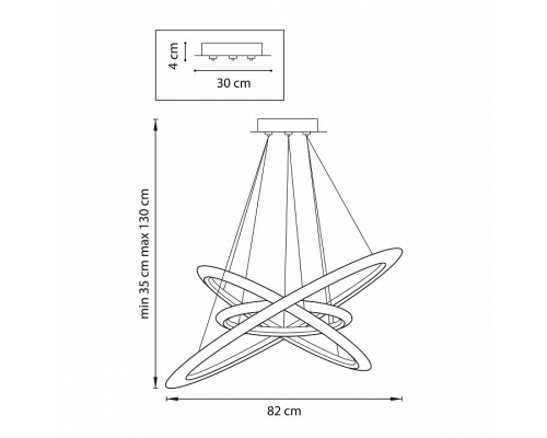 Подвесная люстра Lightstar Saturno 748142