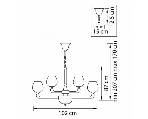 Подвесная люстра Lightstar Delta 706152