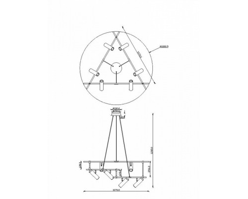 Подвесная люстра Maytoni Rami MOD128PL-06WB