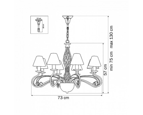 Подвесная люстра Lightstar Esedra 782080