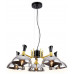 Подвесной светильник Ambrella Traditional 5 TR9082/5 BK/GD/SM черный/золото/дымчатый E27/5 max 40W D750*750