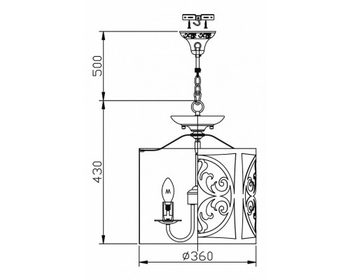 Подвесной светильник Maytoni Rustika H899-03-R