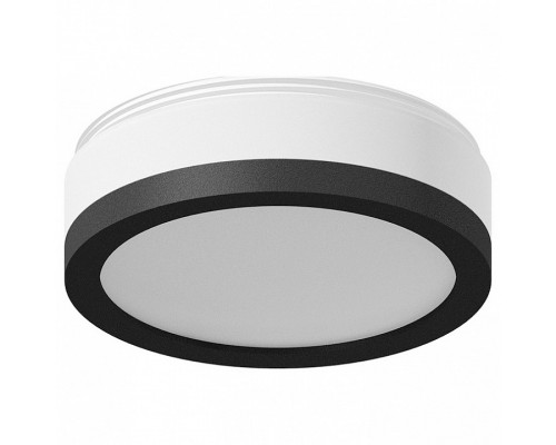 Рамка на 1 светильник Ambrella N712 N7121 SBK/FR черный песок/белый матовый D70*H15mm Out15mm MR16