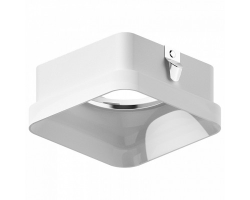 Рамка на 1 светильник Ambrella N775 N7755 FR белый матовый 70*70*H33mm Out10mm MR16