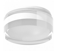 Рамка на 1 светильник Ambrella N716 N7160 FR/CL белый матовый/прозрачный D70*H33mm Out20mm MR16