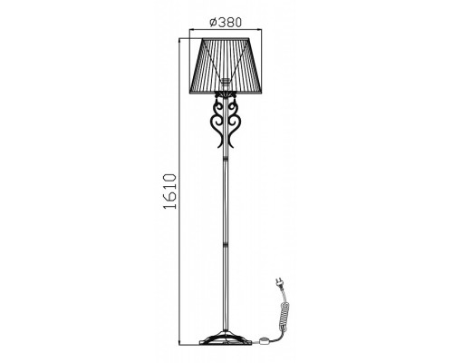 Торшер Maytoni Triumph ARM288-11-G