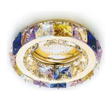 Встраиваемый светильник Ambrella Crystal 3 K112 RA/G