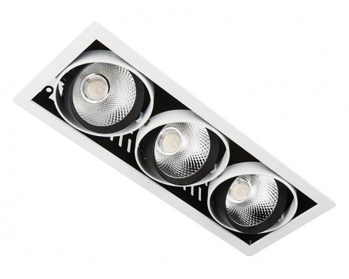 Встраиваемый светильник Ambrella Classic T81 T813 BK/CH 3*12W 4200K